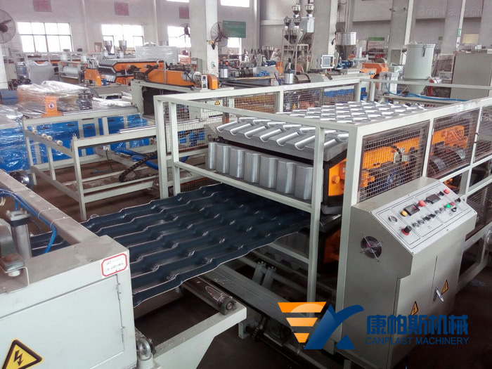 PVC glazed tile production line