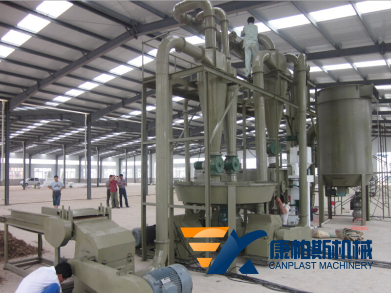 Wood powder processing equipment