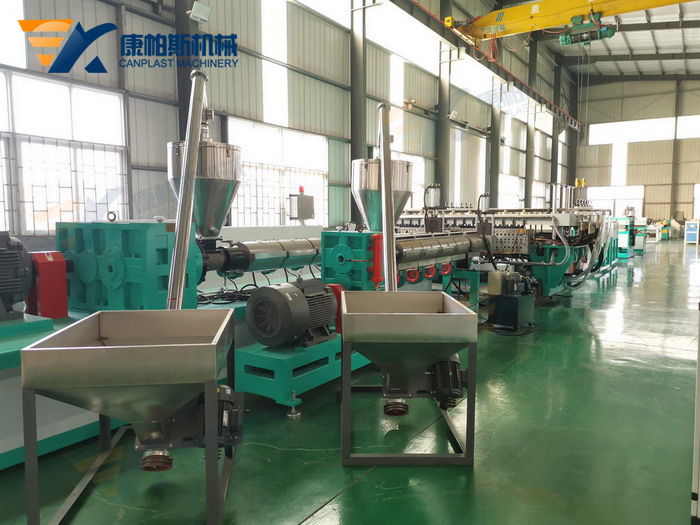 plastic hollow grid sheet production line